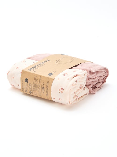 Set of 2 cotton cot fitted sheets - Kiabi