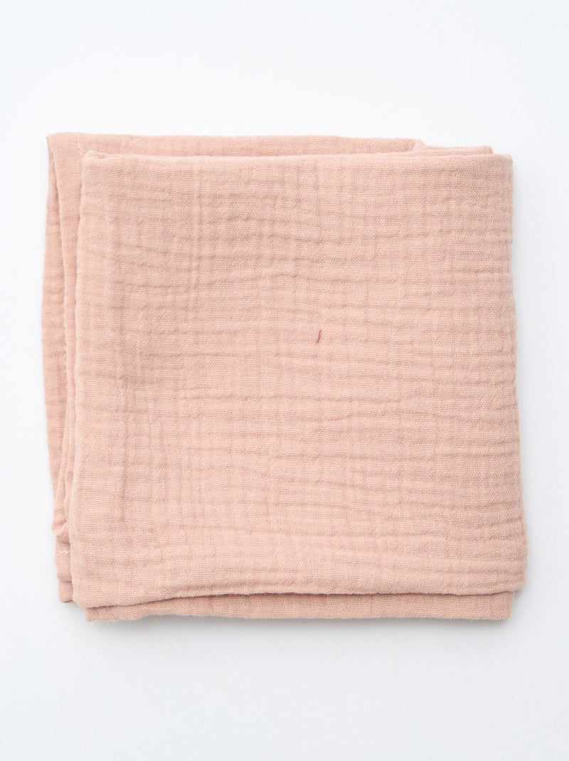 Set of 2 'Disney' 'Marie' Double Cotton Gauze Muslins 60x60 cm Red - Kiabi