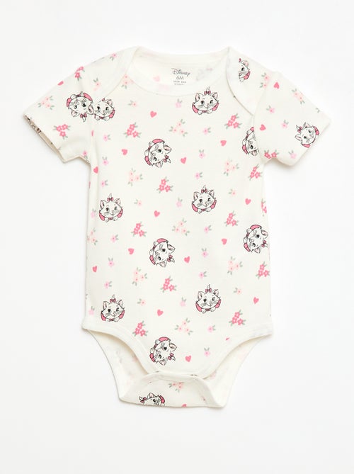 Set of 2 'Disney' 'Marie' Short-Sleeved Bodysuits - Kiabi