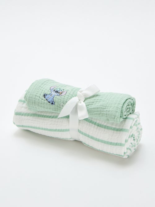 Set of 2 "Disney" Muslin Swaddles - Kiabi