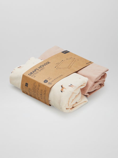 Set of 2 Fitted Sheets - Kiabi