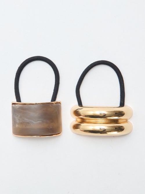 Set of 2 Hair Ties with Charms - Kiabi