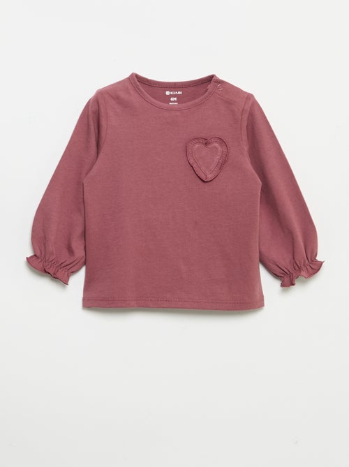 Set of 2 long-sleeved cotton jersey t-shirts - Kiabi