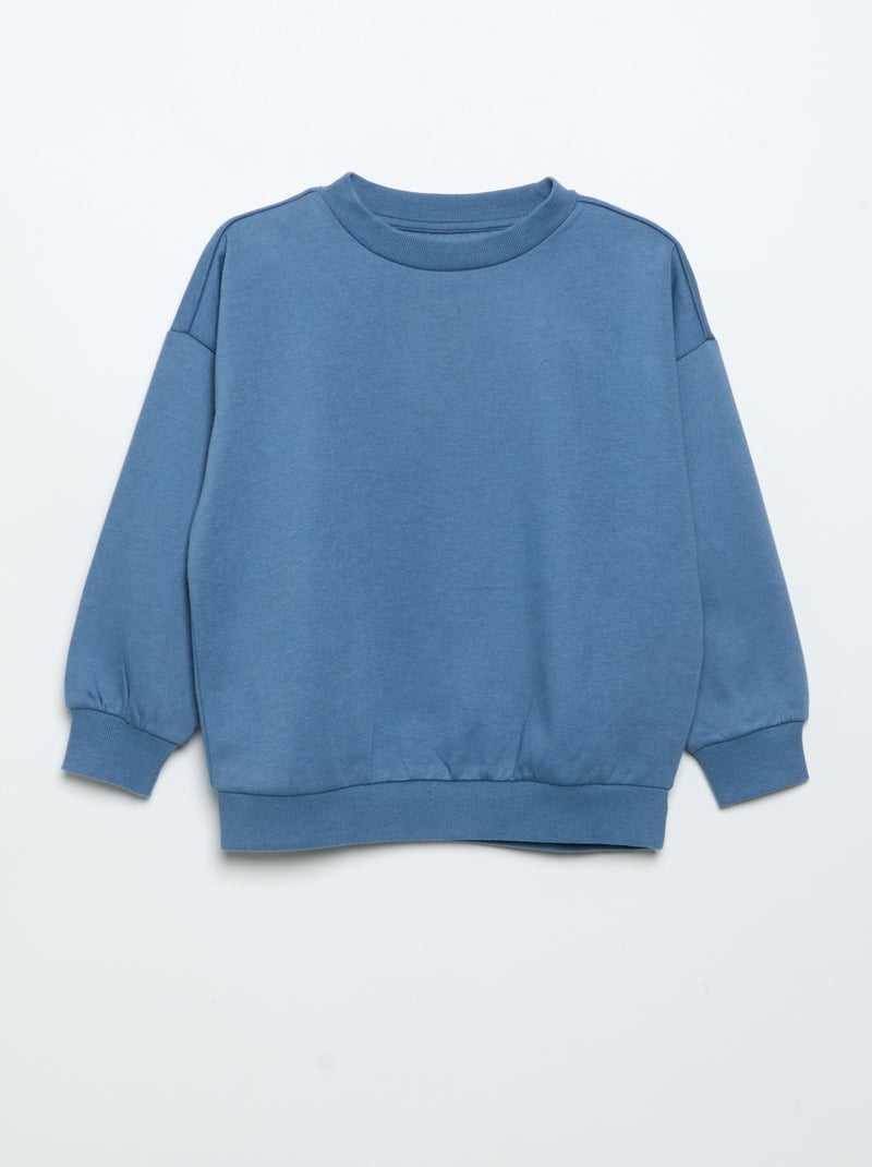 Set of 2 Plain Sweatshirts Blue - Kiabi
