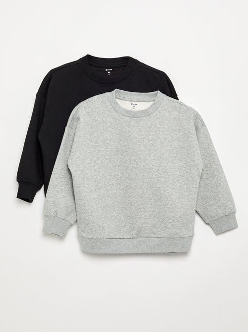 Set of 2 Plain Sweatshirts - Kiabi