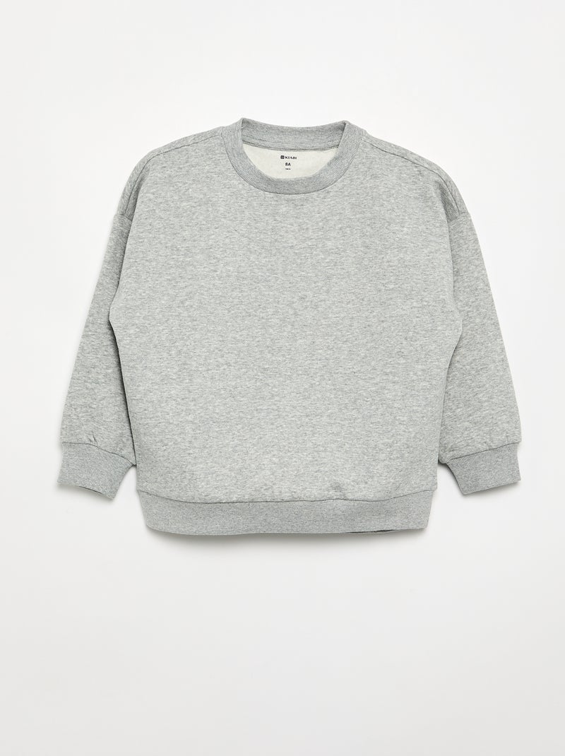 Set of 2 Plain Sweatshirts Grey - Kiabi