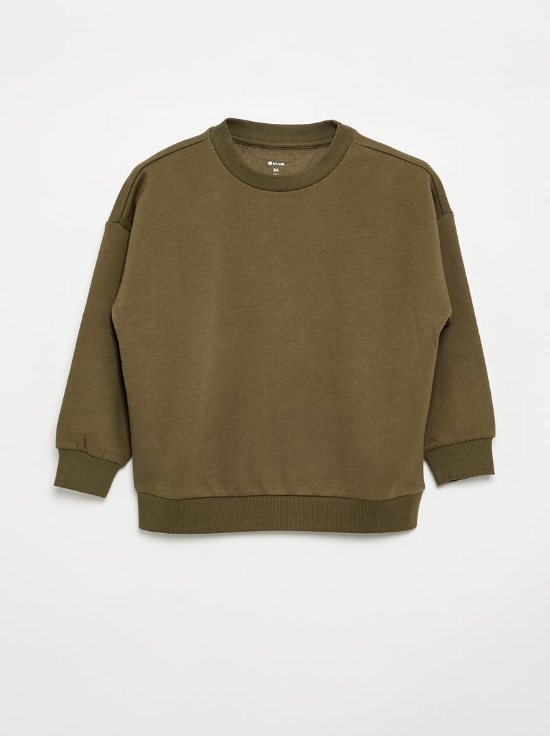 Set of 2 Plain Sweatshirts Khaki - Kiabi