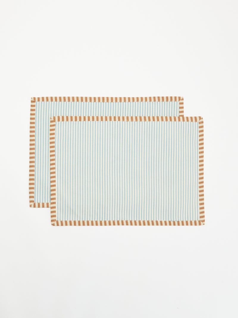 Set of 2 rectangular placemats White - Kiabi