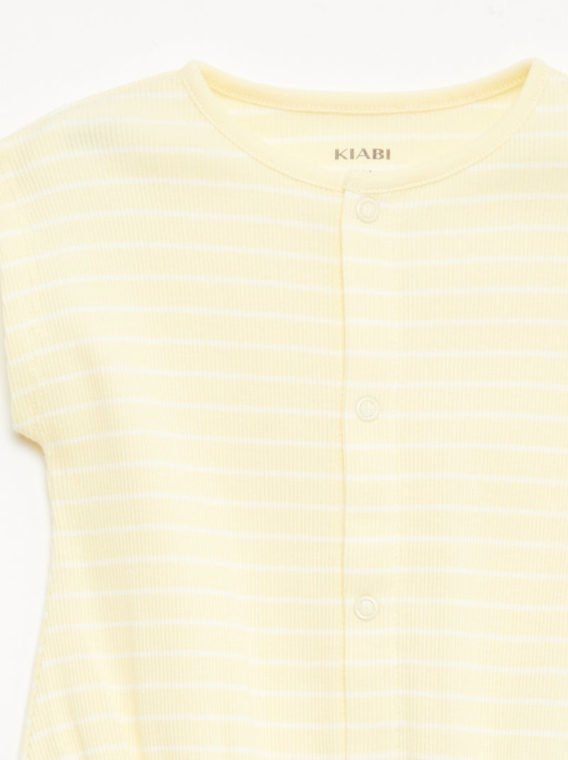 Set of 2 Rompers Yellow - Kiabi