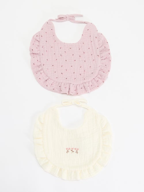 Set of 2 ruffled bibs - Kiabi