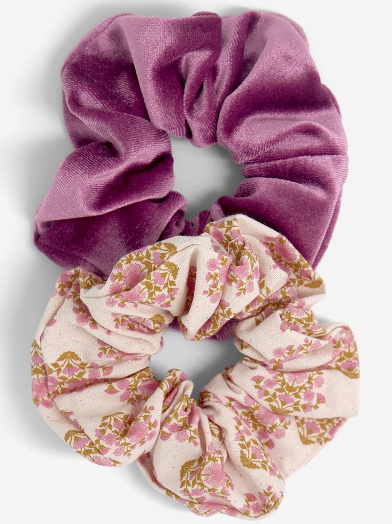 Set of 2 Scrunchies Pink - Kiabi