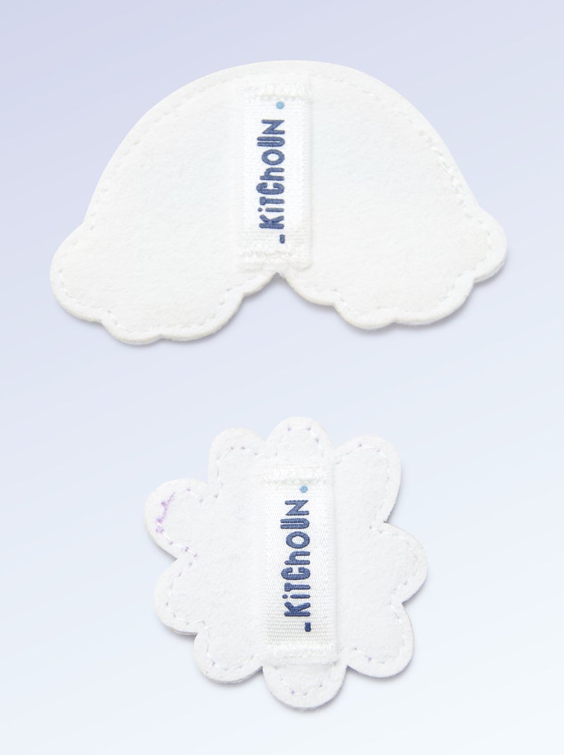 Set of 2 slip-on patches to personalize your 'Kitchoun' sneakers Pink - Kiabi