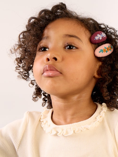Set of 2 Snap Hair Clips - Kiabi