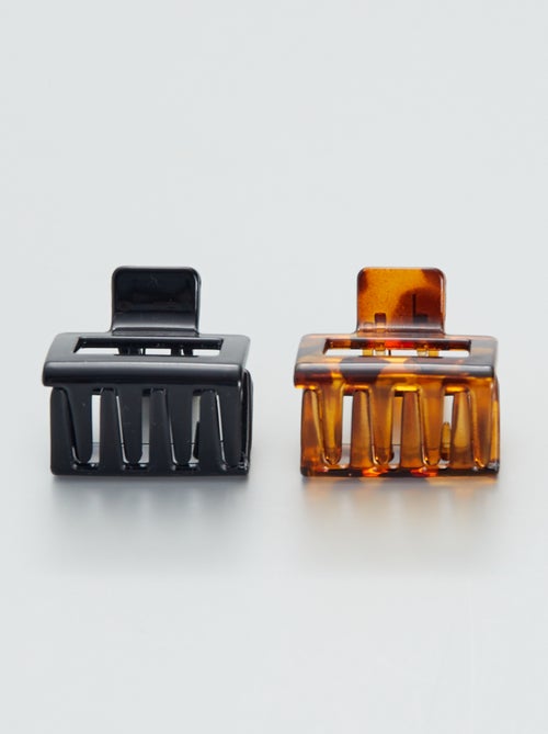 Set of 2 square hair claw clips - Kiabi
