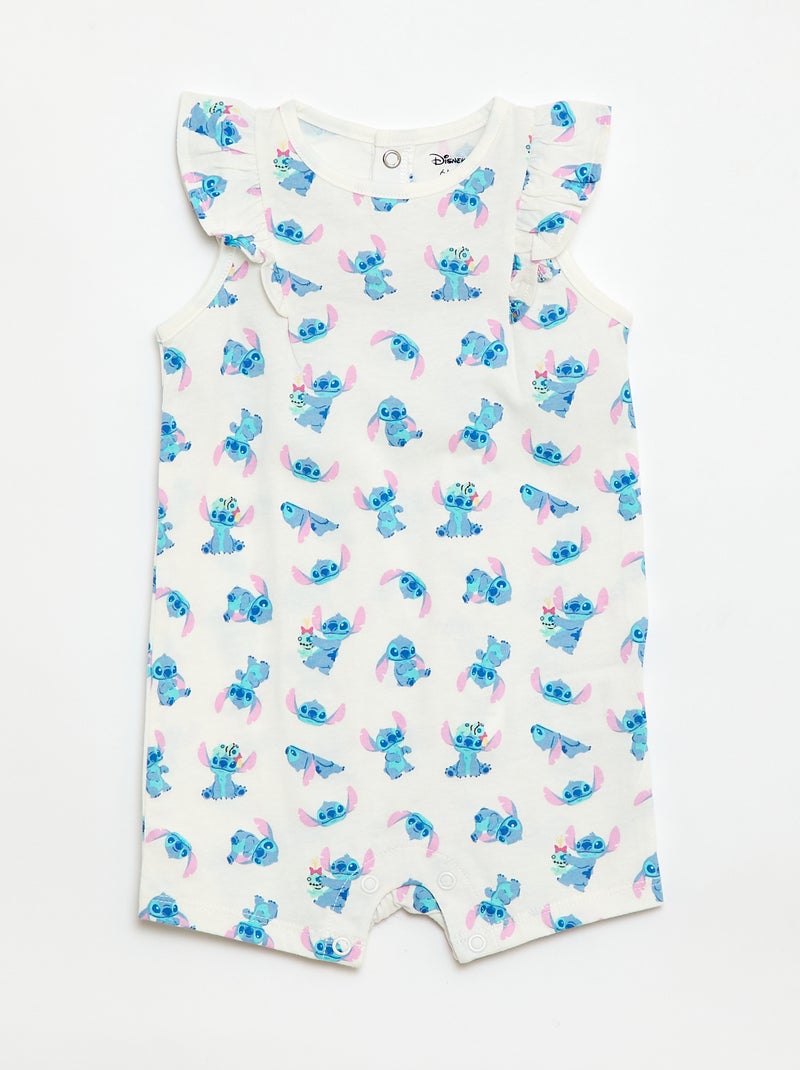 Set of 2 'Stitch' 'Disney' sleeveless rompers Blue - Kiabi