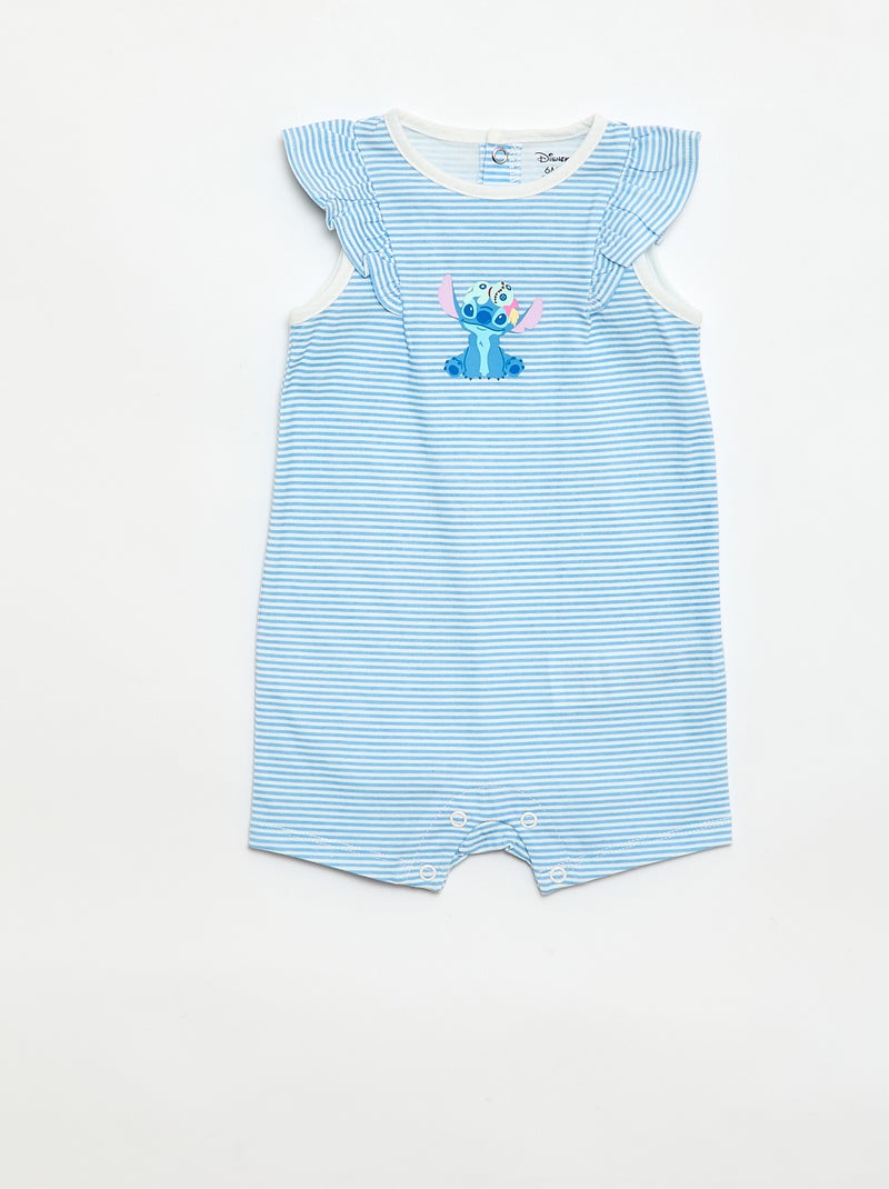 Set of 2 'Stitch' 'Disney' sleeveless rompers Blue - Kiabi
