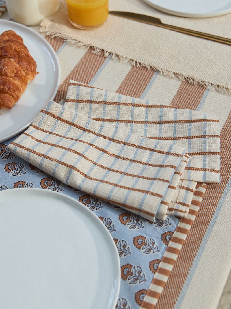 Set of 2 Table Napkins Blue - Kiabi