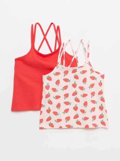 Set of 2 Tank Tops, 1 Printed - Kiabi
