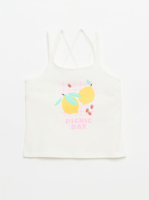 Set of 2 Tank Tops, 1 Printed - Kiabi