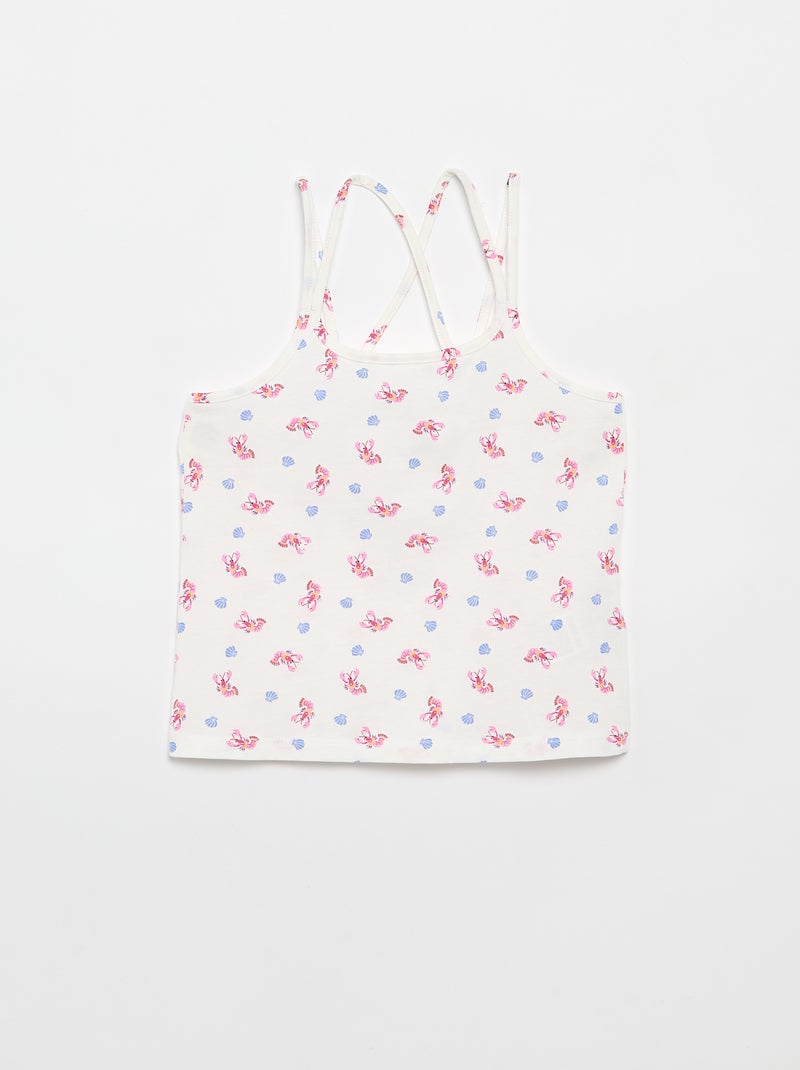 Set of 2 Tank Tops, 1 Printed White - Kiabi