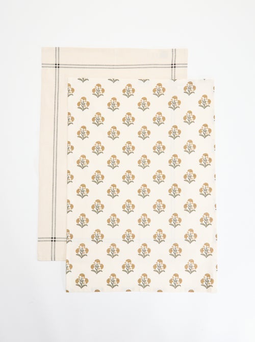 Set of 2 Tea Towels - Kiabi
