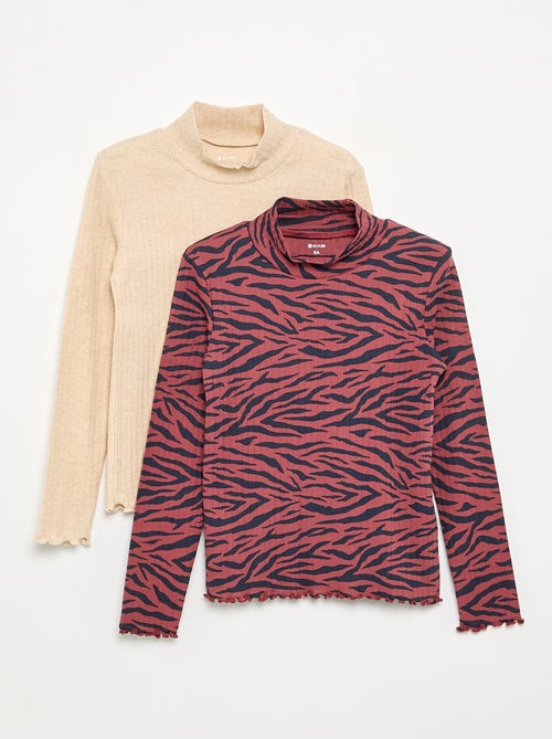 Set of 2 Turtleneck Tops - Kiabi