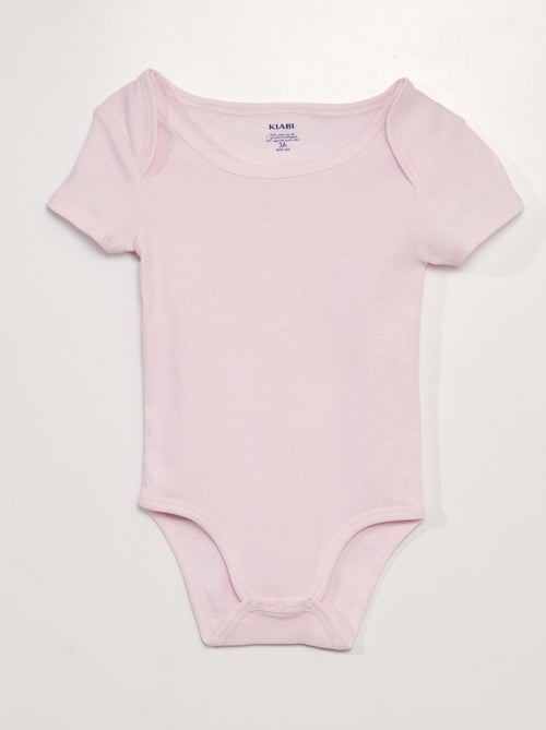 Set of 3 cotton bodysuits - easy-dressing collection - Kiabi