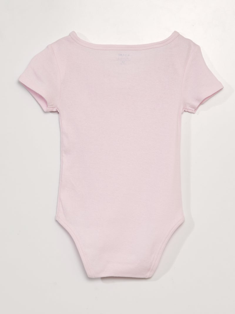 Set of 3 cotton bodysuits - easy-dressing collection YELLOW - Kiabi