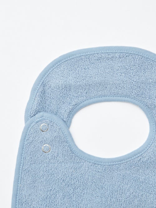 Set of 3 cotton gauze bibs with terry lining - Kiabi