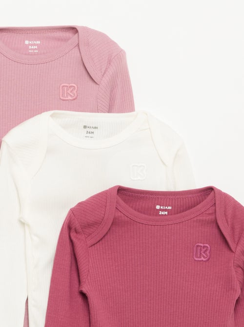 Set of 3 Grow-With-Me Bodysuits - Kiabi - Kiabi