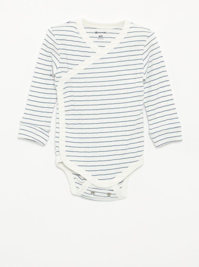 Set of 3 Grow-With-Me Bodysuits Green - Kiabi