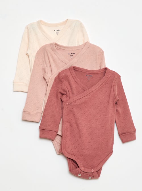 Set of 3 Grow-With-Me Bodysuits - Kiabi