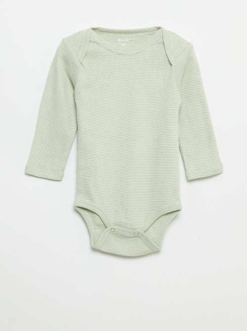 Set of 3 long-sleeved bodysuits - Kiabi