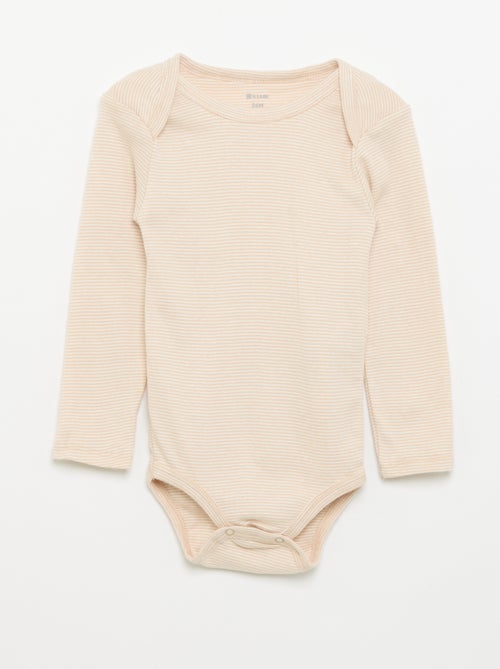 Set of 3 long-sleeved bodysuits - Kiabi