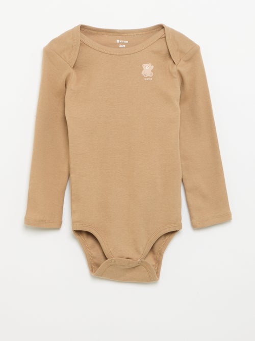 Set of 3 long-sleeved bodysuits - Kiabi