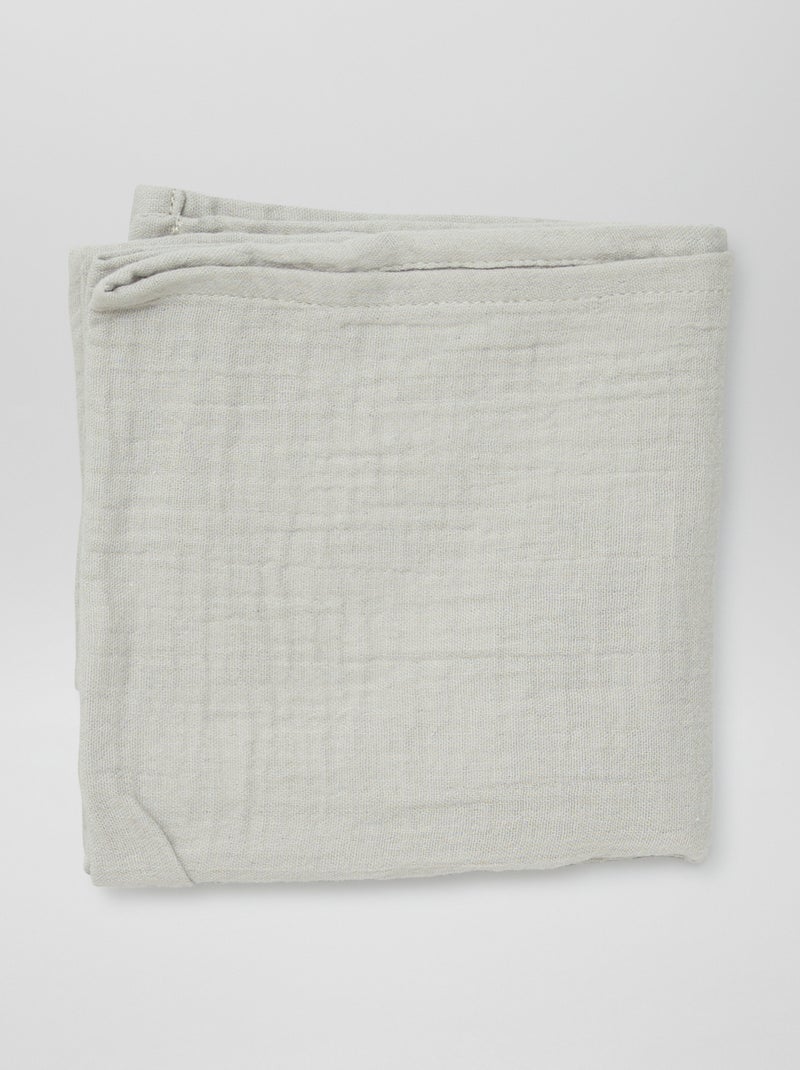 Set of 3 Printed Muslin Squares WHITE - Kiabi