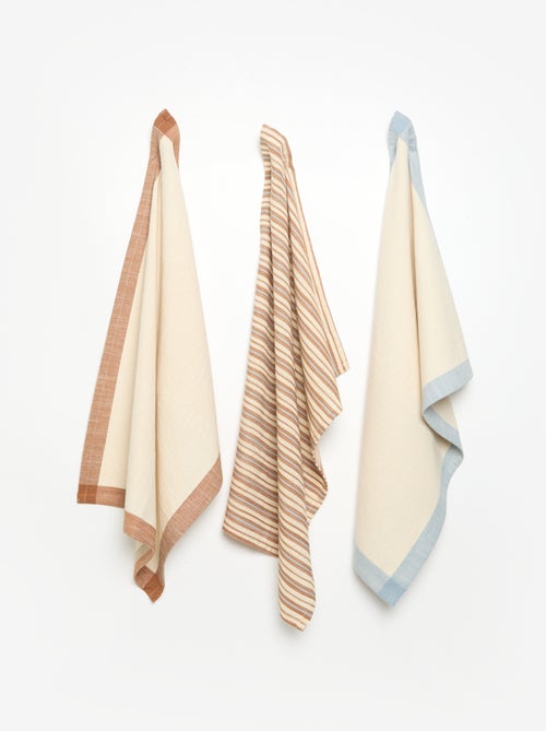 Set of 3 Printed Tea Towels - Kiabi