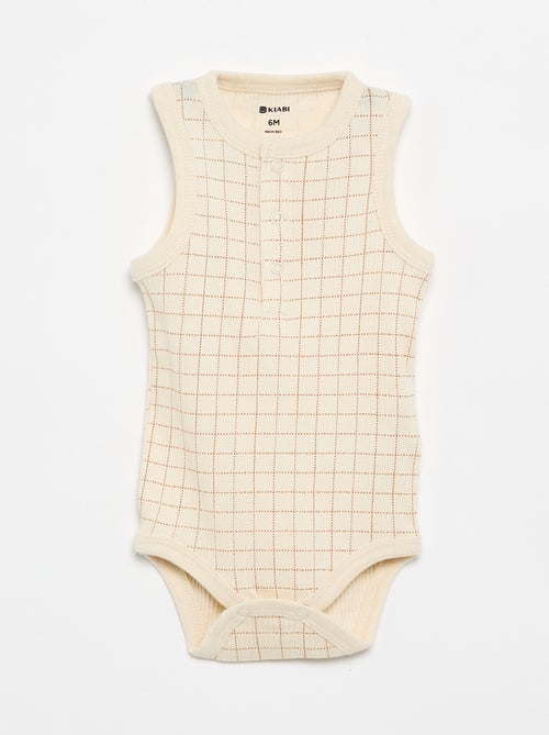 Set of 3 sleeveless bodysuits - Kiabi