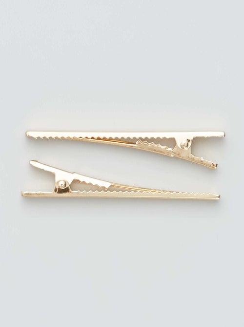 Set of 4 Crocodile Hair Clips - Kiabi
