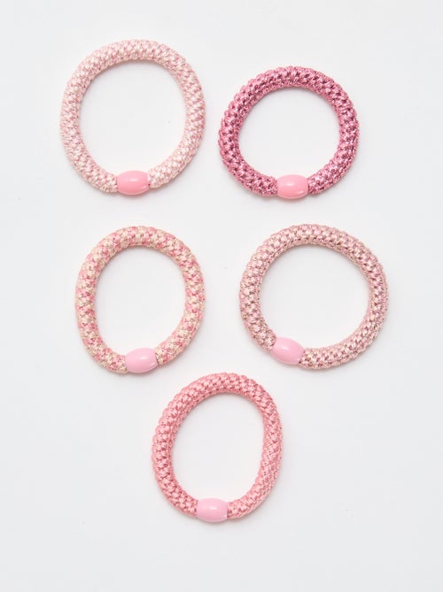 Set of 5 Colorful Hair Ties - Kiabi