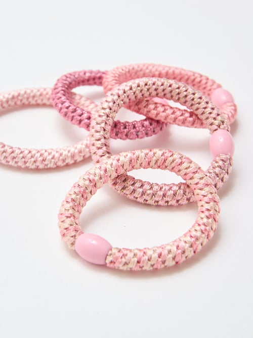 Set of 5 Colorful Hair Ties - Kiabi