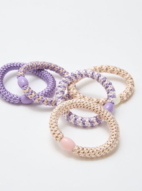 Set of 5 Colorful Hair Ties - Kiabi