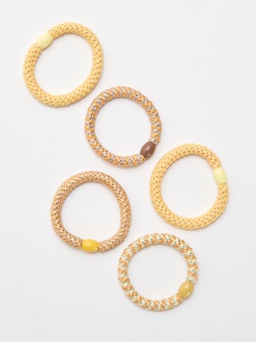 Set of 5 Colorful Hair Ties - Kiabi
