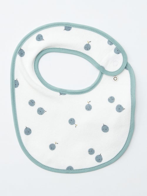 Set of 5 fancy printed bibs with snap closures - Kiabi