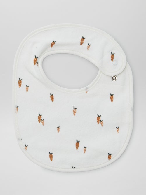 Set of 5 fancy printed bibs with snap closures - Kiabi