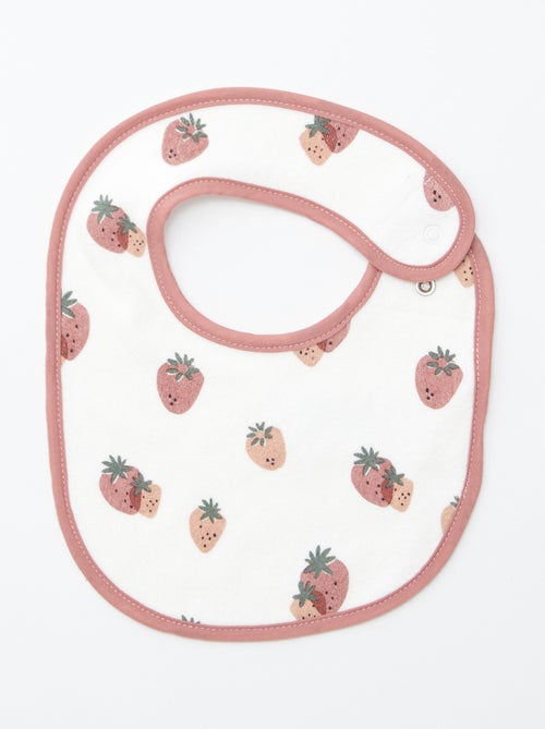 Set of 5 fancy printed bibs with snap closures - Kiabi