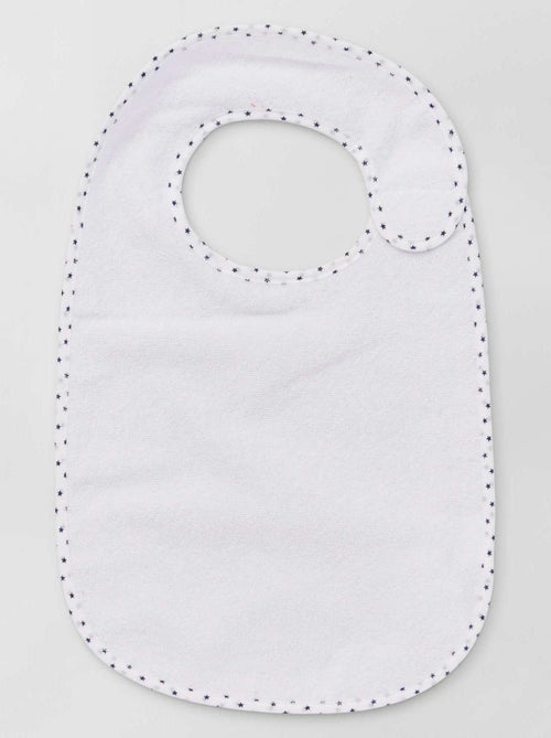 Set of 7 Lined Terry Bibs - Kiabi