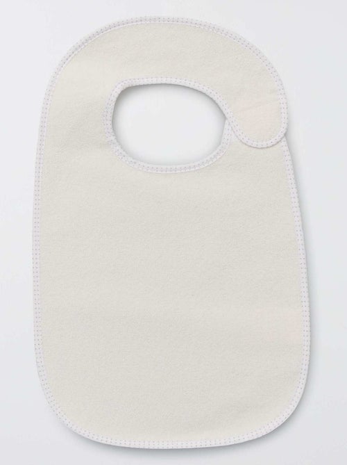 Set of 7 Lined Terry Bibs - Kiabi