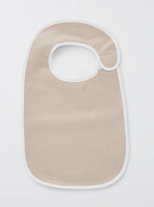 Set of 7 Lined Terry Bibs - Kiabi