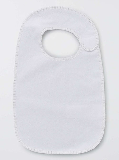 Set of 7 Lined Terry Bibs - Kiabi